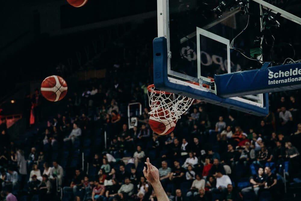 basketball dunk photography action close up